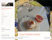Tablet Screenshot of goodtravelerkarma.com